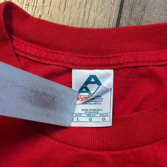 Vintage Chris Brown Live Concert T Shirt Men's Size Large Red 2000s R&B - Picture 3 of 6